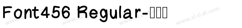 Font456 Regular字体转换